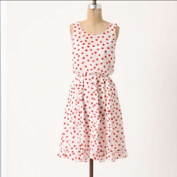 Anthropologie Dresses & Skirts - Anthropologie Postmark Cerise Stamped Dress